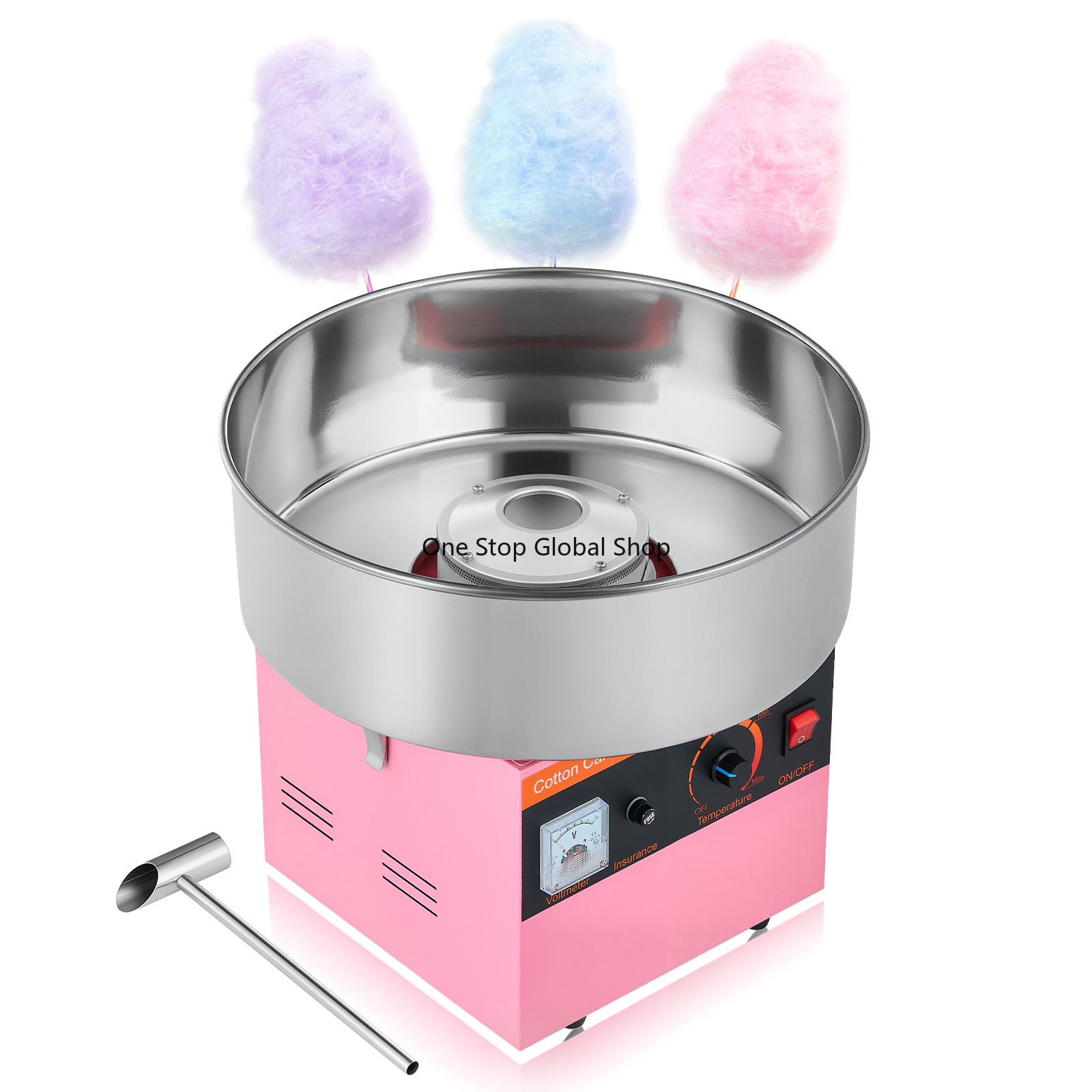 Candy Floss Machine - Máquina de Algodão Doce Comercial 1000W