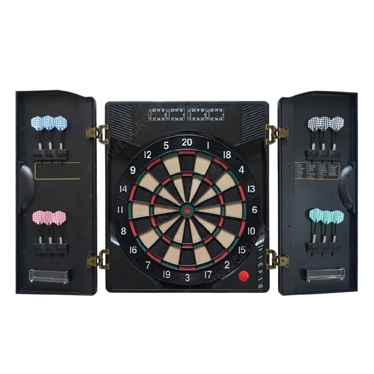 Electronic Dartboard Cabinet - z jogo interno moldado gabinete dardos