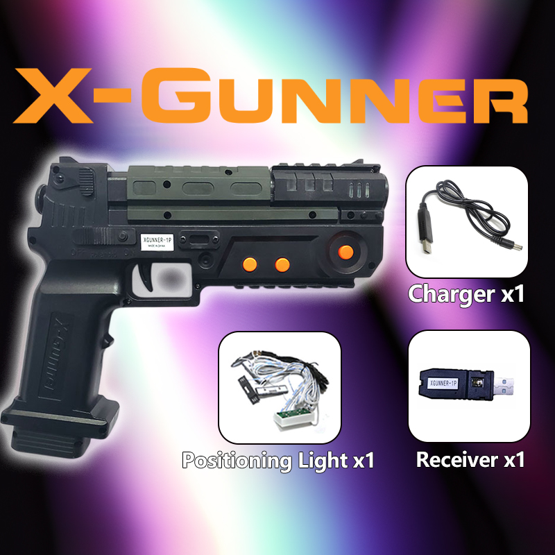 Gun Shooting Arcade - X-GUNNER Pistola de Luz Sem Fio