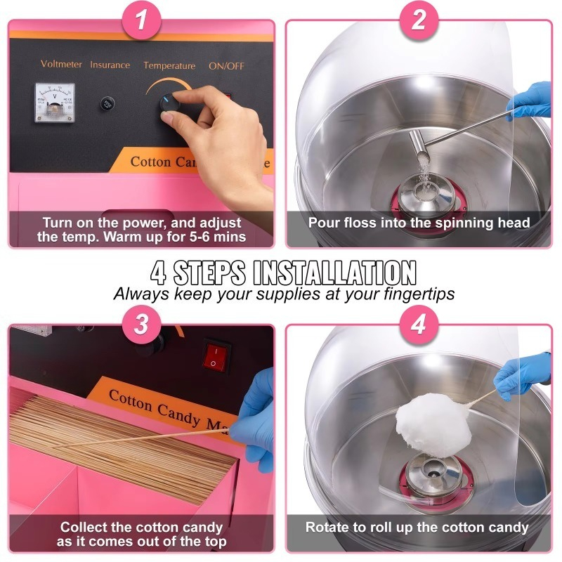 Máquina Comercial de Algodão D - Candy Floss Machine avaliação e preço