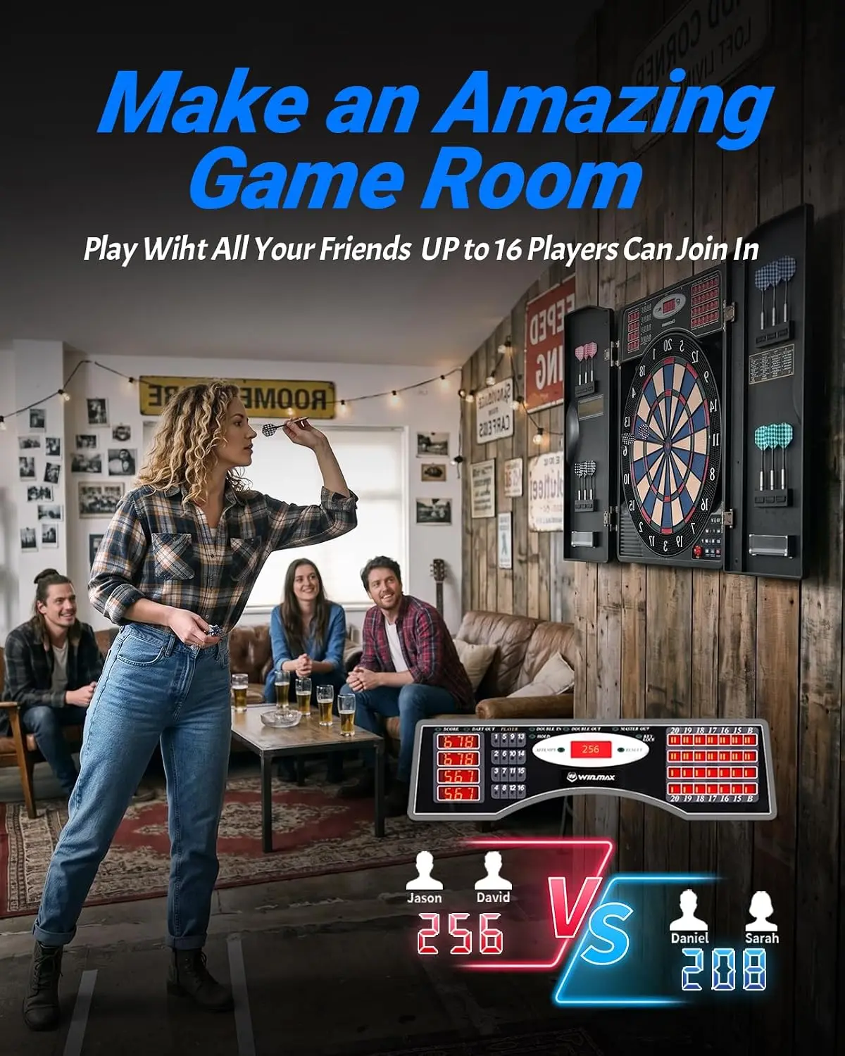Conjunto de Armário para Dardo - Electronic Dartboard Cabinet avaliação e preço