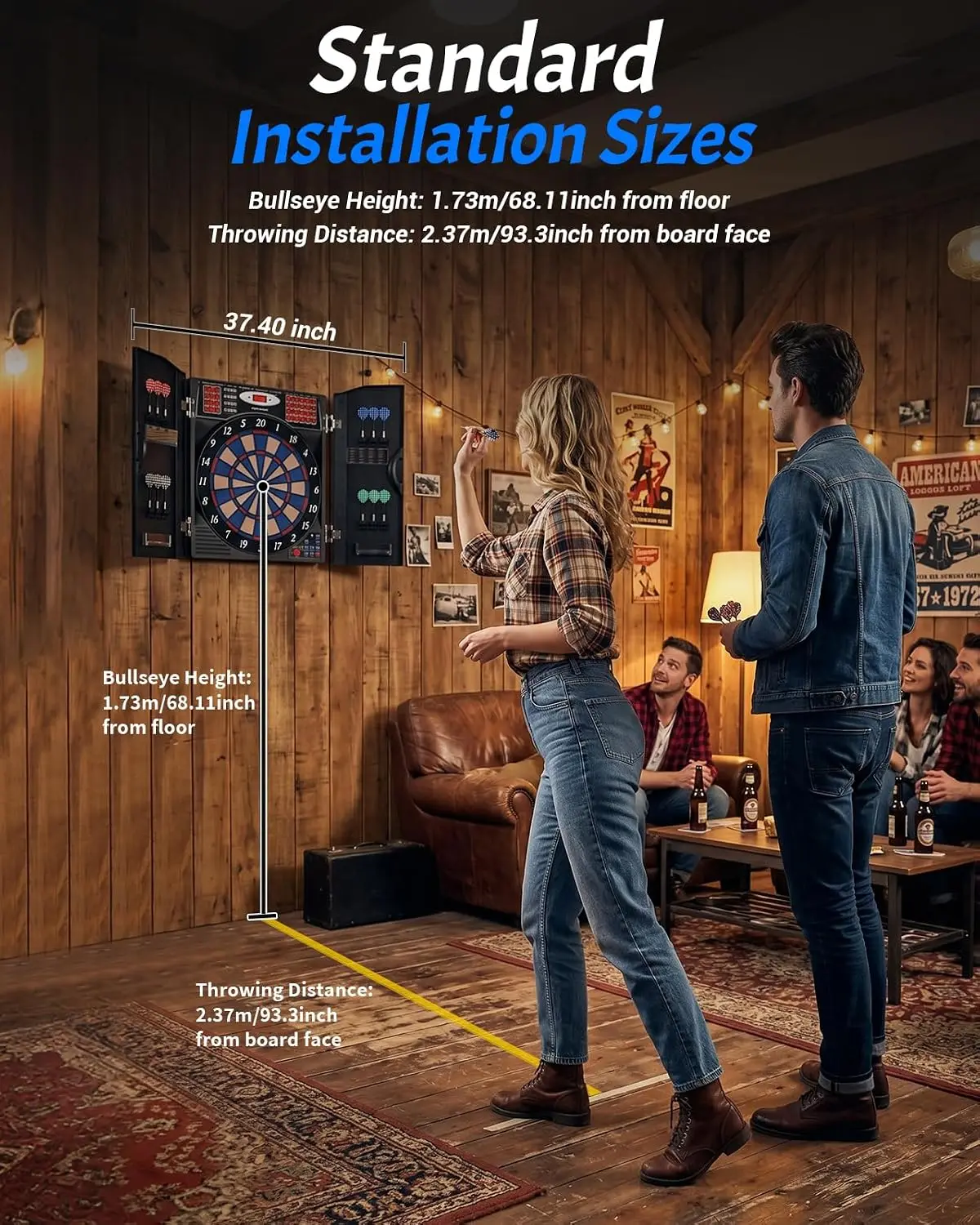 Conjunto de Armário para Dardo - Electronic Dartboard Cabinet avaliação e preço