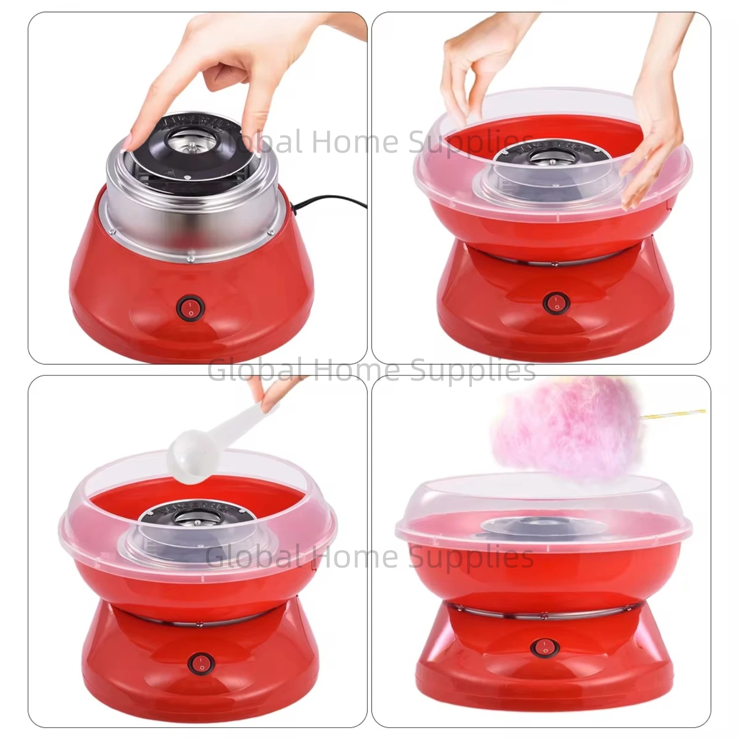 Máquina de algodão doce elétri - Candy Floss Machine avaliação e preço