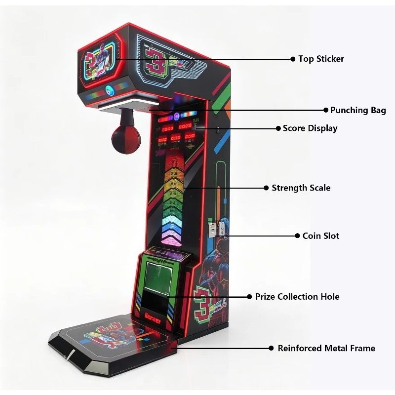 Máquina Simuladora de Boxe Ele - Arcade Games & Vending Llc Photos avaliação e preço
